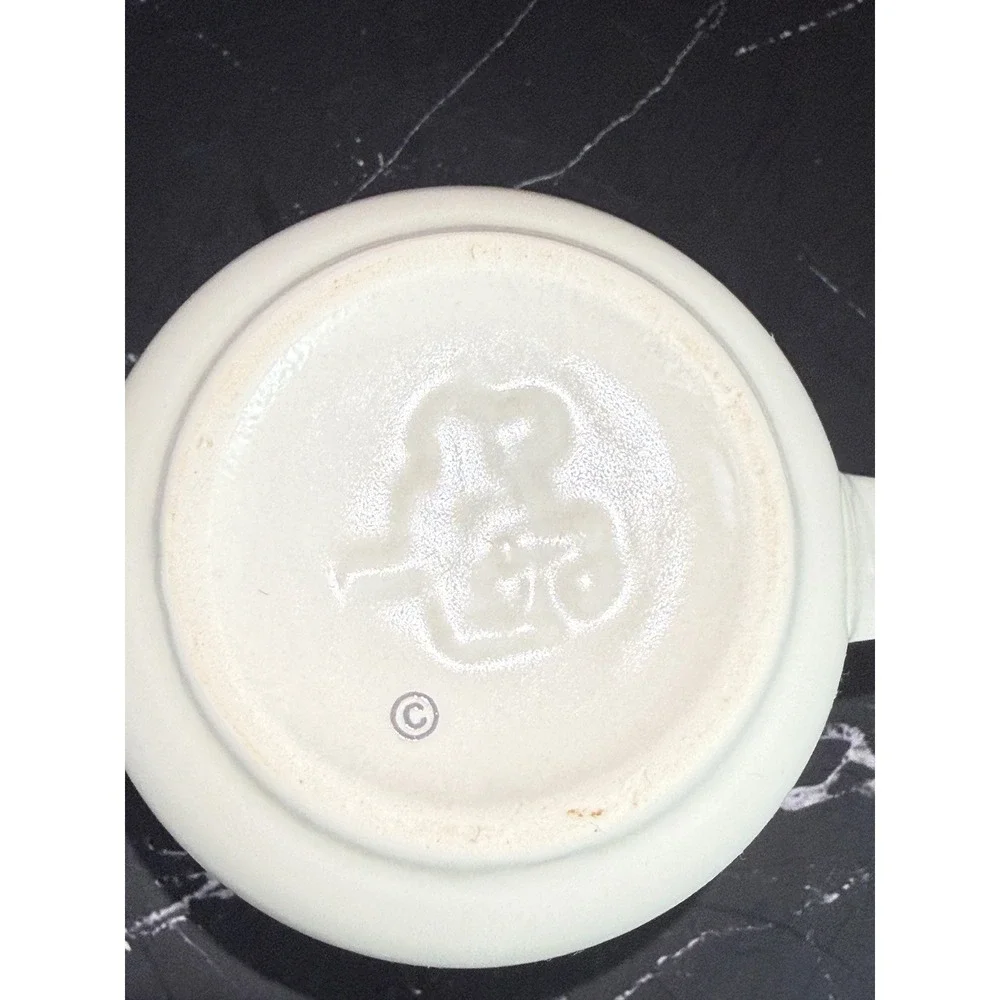 Vintage Pfaltzgraff Tea Rose Pattern Tea Cup 1985 Embossed Raised Back Stamp EUC